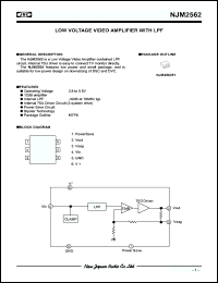 Click here to download NJM2562 Datasheet