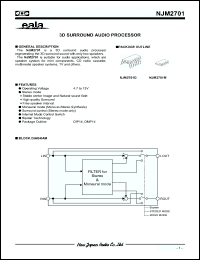Click here to download NJM2701 Datasheet