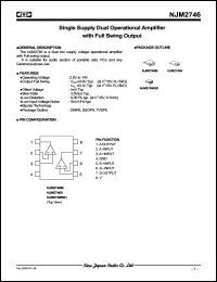 Click here to download NJM2746M Datasheet