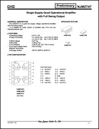 Click here to download NJM2747V Datasheet