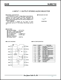 Click here to download NJM2750 Datasheet