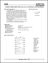 Click here to download NJM2775A Datasheet