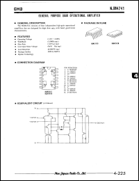 Click here to download NJM4741 Datasheet