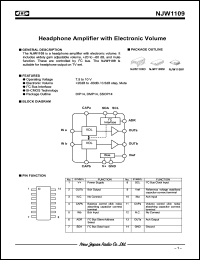 Click here to download NJW1109V Datasheet