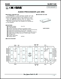 Click here to download NJW1140 Datasheet