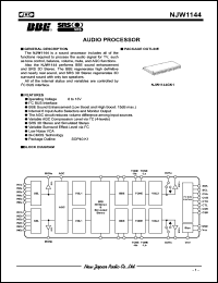 Click here to download NJW1144GK1 Datasheet