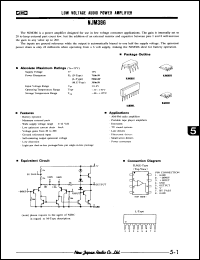 Click here to download NJM386E Datasheet