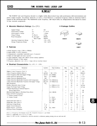 Click here to download NJM567T Datasheet