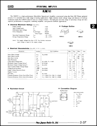 Click here to download NJM741E Datasheet