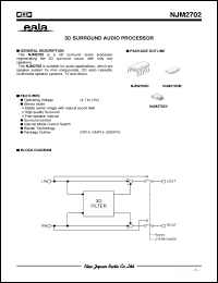 Click here to download NJM2702 Datasheet