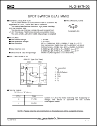 Click here to download NJG1647HD3 Datasheet