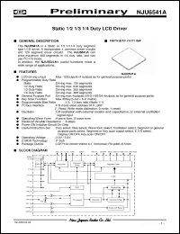 Click here to download NJU6541A Datasheet