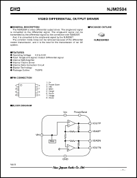 Click here to download NJM2504 Datasheet