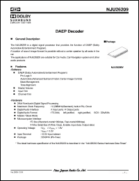 Click here to download NJU26209 Datasheet