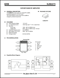 Click here to download NJM2275F1 Datasheet