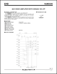 Click here to download NJM2525 Datasheet