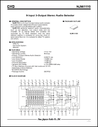 Click here to download NJW1110 Datasheet