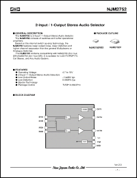 Click here to download NJM2752 Datasheet