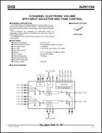 Click here to download NJW1194V Datasheet