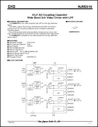 Click here to download NJM2516 Datasheet