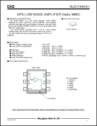 Click here to download NJG1144KA1 Datasheet