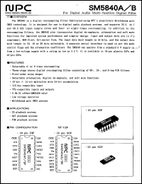 Click here to download SM5840B Datasheet