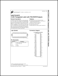 Click here to download 54ACTQ16373FMQB Datasheet