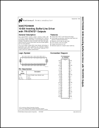 Click here to download 54ACTQ16540FMQB Datasheet