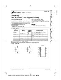 Click here to download 54F109DMQB Datasheet