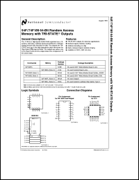Click here to download 54F189DLQB Datasheet