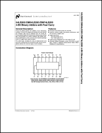 Click here to download JD54LS283B2A Datasheet