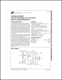 Click here to download ADC0817MWC Datasheet