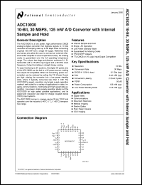 Click here to download ADC10030CIVT Datasheet
