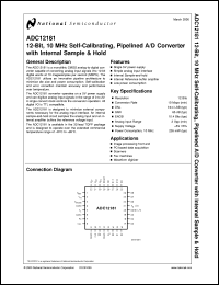 Click here to download ADC12181CIVT Datasheet