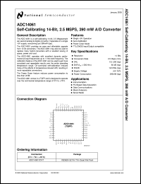 Click here to download ADC14061CCVT Datasheet
