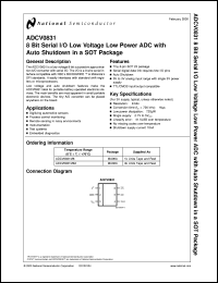 Click here to download ADCV0831M6 Datasheet