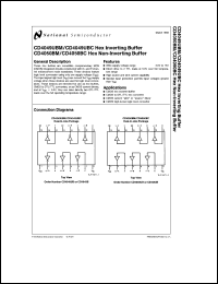 Click here to download CD4049UBMJ/883 Datasheet