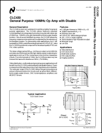 Click here to download CLC430MDC Datasheet