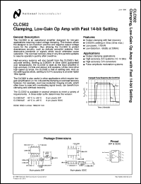 Click here to download CLC502AJE Datasheet