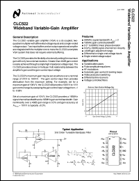 Click here to download CLC522 Datasheet