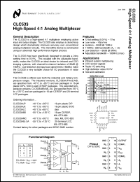 Click here to download CLC533MDC Datasheet