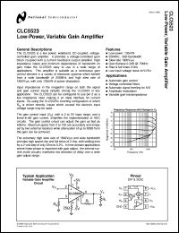 Click here to download CLC5523IN Datasheet