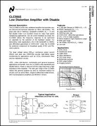 Click here to download CLC5665IN Datasheet