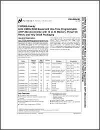 Click here to download COP8SAB720M9 Datasheet