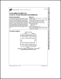 Click here to download DM54154J/883 Datasheet