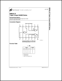Click here to download DM54L10 Datasheet