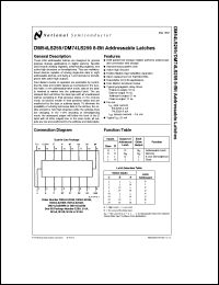 Click here to download DM54LS259J/883 Datasheet