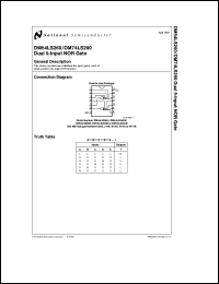 Click here to download DM54LS260J/883 Datasheet