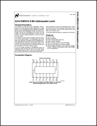 Click here to download DM9334J/883 Datasheet