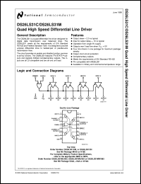 Click here to download DS26LS31MJ/883 Datasheet